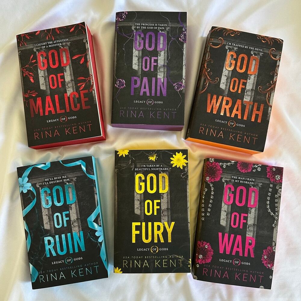 God Of Malice Legacy Of Gods Rina Kent Full Deluxe Paperback Set